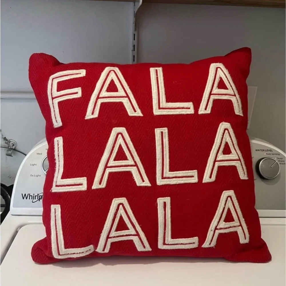 Target Red and White Holiday Pillow